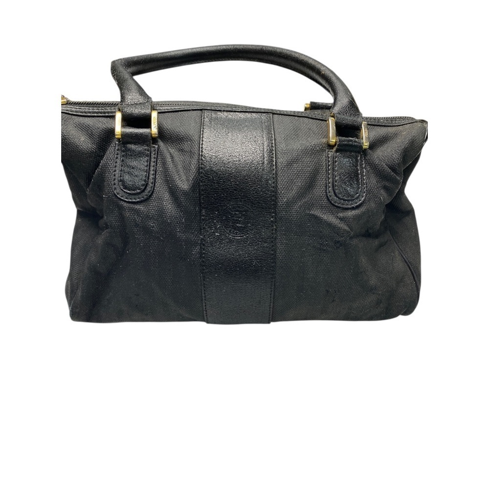 Fendi Black Vintage Satchel with Gold Accents - Picture 2 of 12